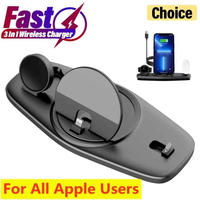 3 In 1 Fast Wireless Charger C - Smartwatch X12 review and price