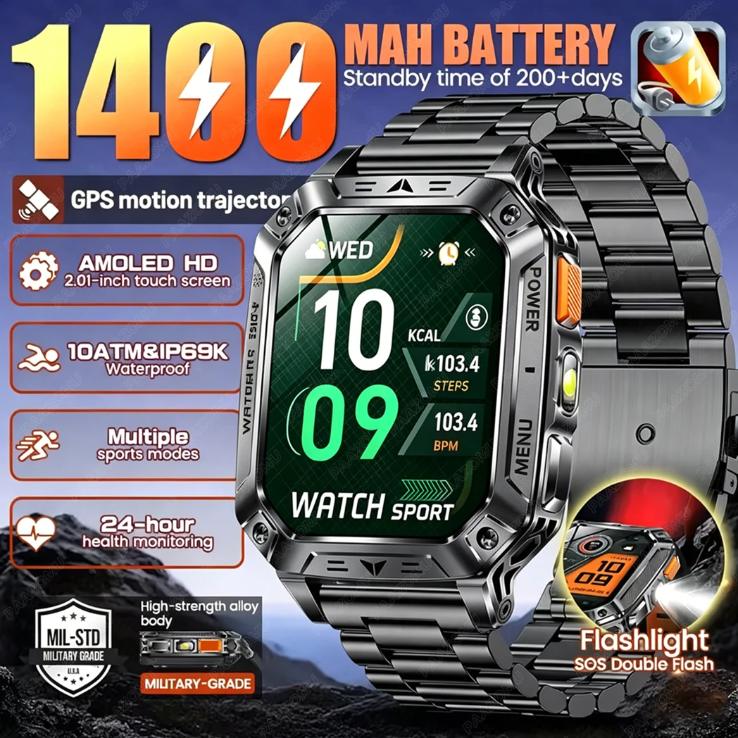 2026 New Built-in 1400mAh Supe - Smartwatch Custom review and price