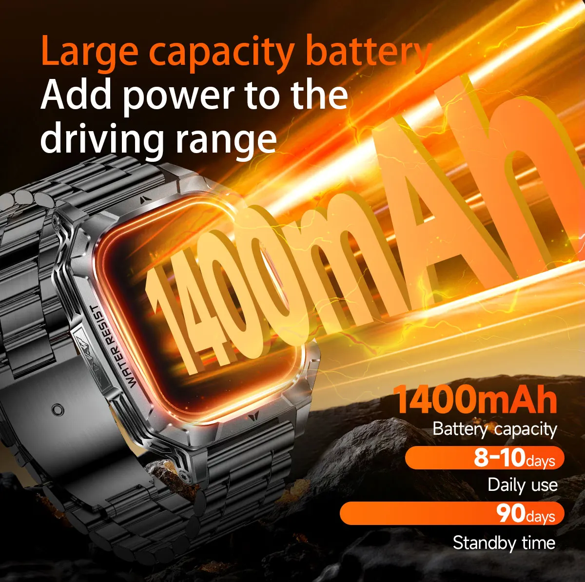 2026 New Built-in 1400mAh Supe - Smartwatch Custom review and price
