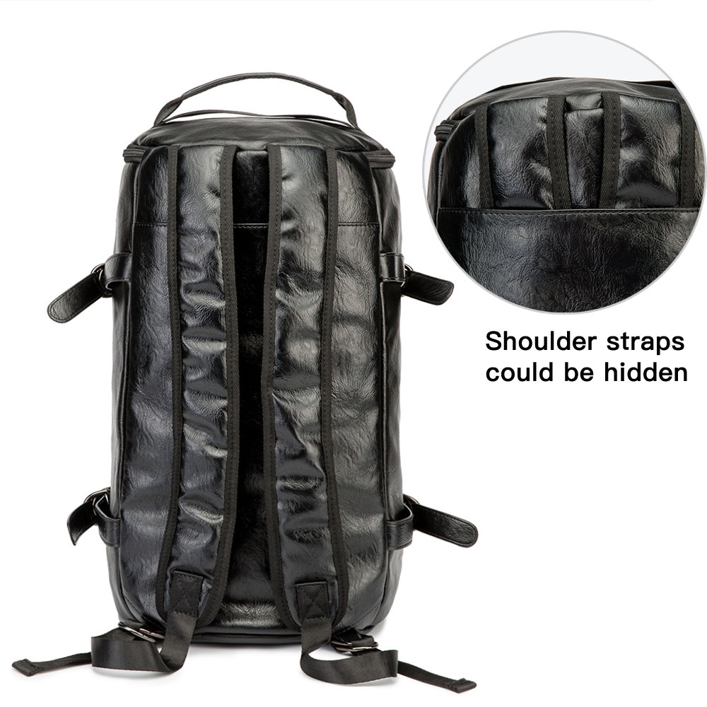 Men Leather Bucket Backpack Mu - Leather Classic Strap review and price