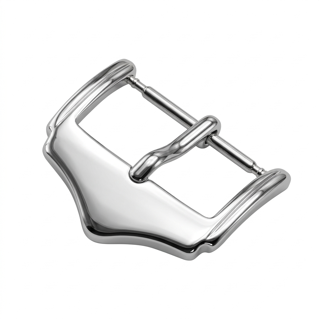 Polished Silver Watch Buckle 1 - Leather Classic Strap review and price
