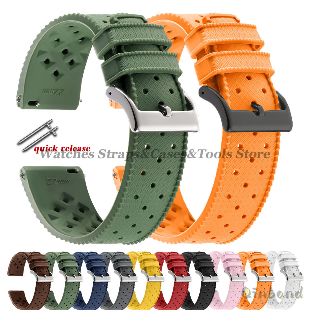 Premium Tropic Silicone Watch  - Fossil Smartwatch Accessories review and price