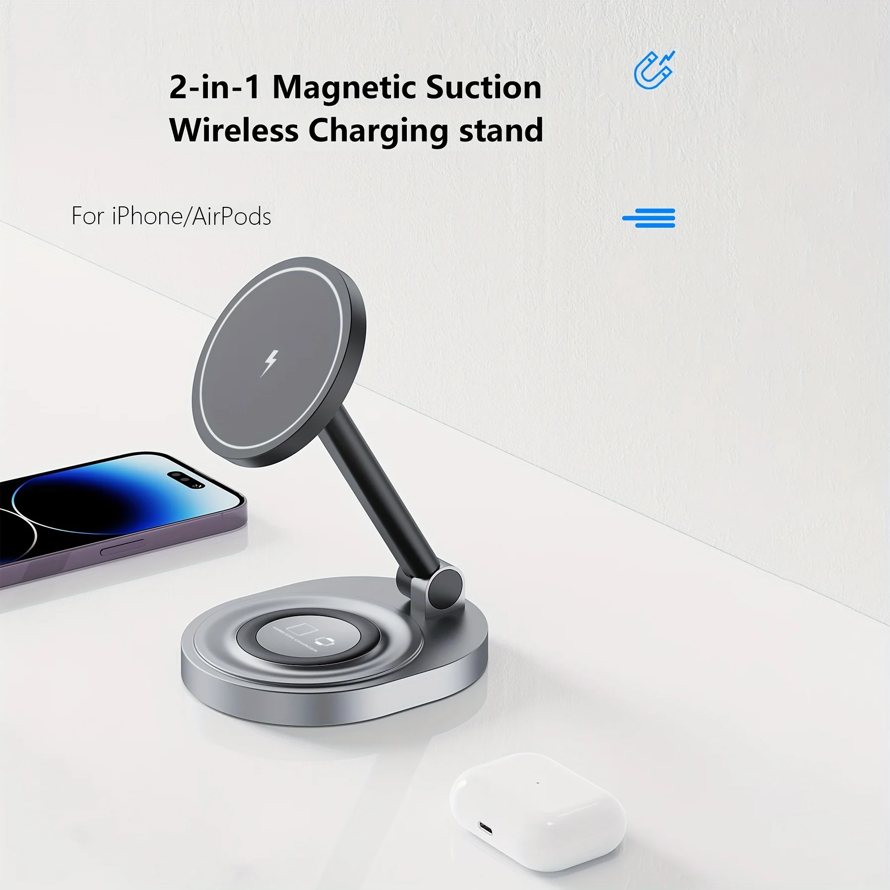 2 In 1 Magnetic Wireless Charg - Smartwatch X12 review and price