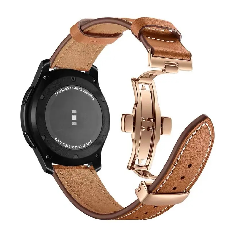 20mm 22mm Leather Band For Sam - Titan Smartwatch Accessories review and price