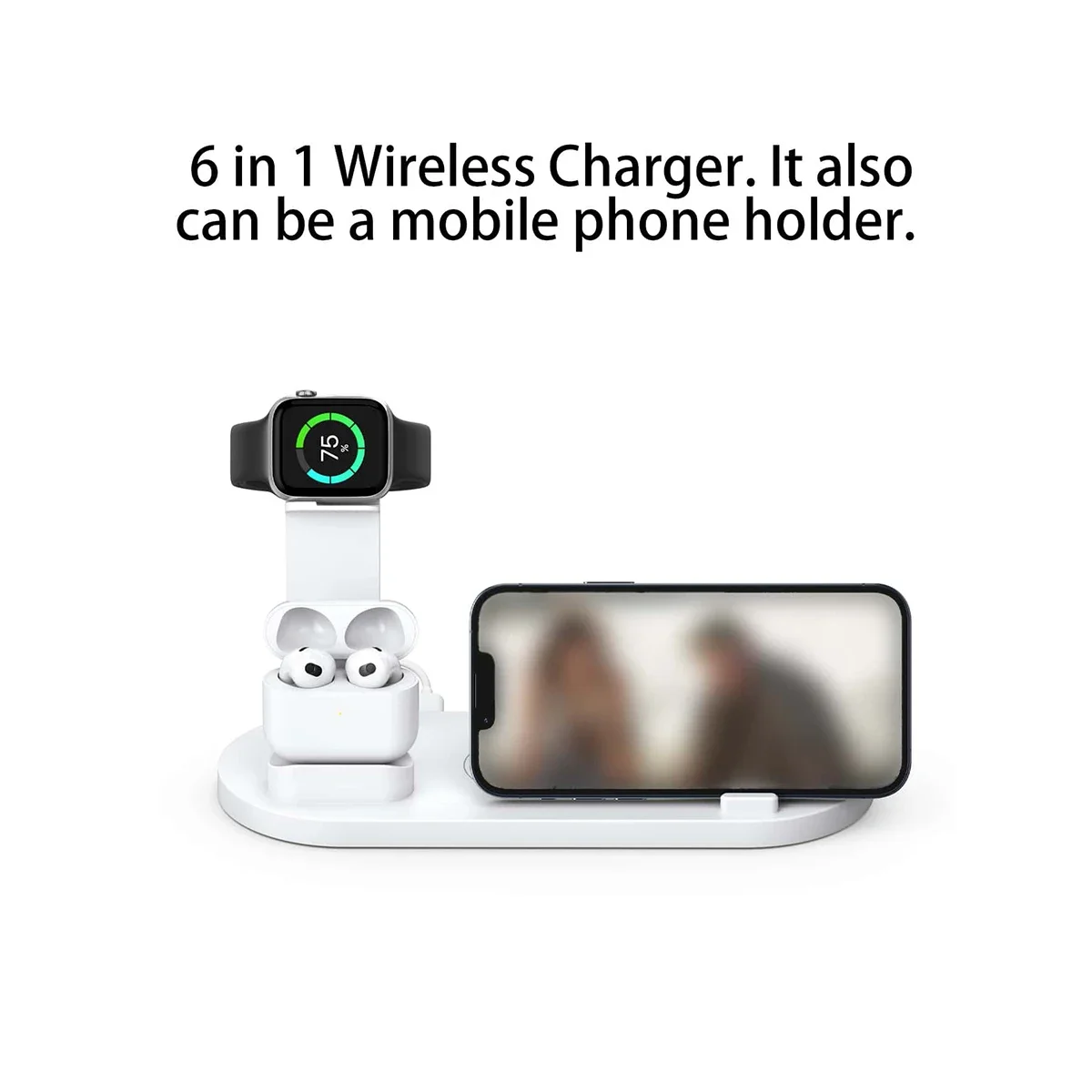 7 In 1 Wireless Charger Stand  - Smartwatch X12 review and price