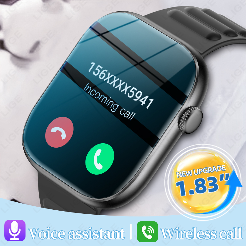 LIGE Smart Watch Man 1.83” HD  - Smartwatch Custom review and price