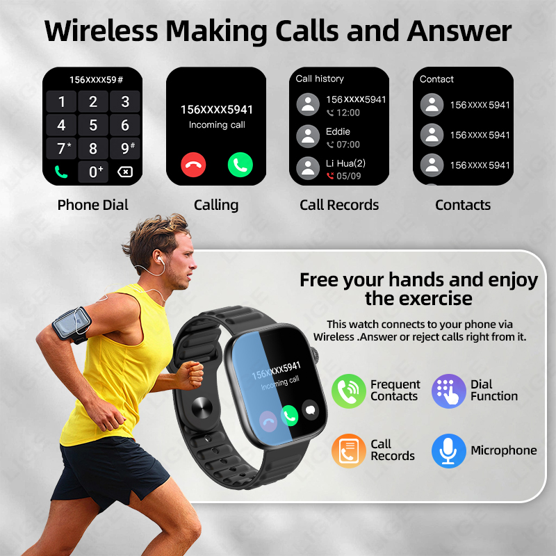LIGE Smart Watch Man 1.83” HD  - Smartwatch Custom review and price